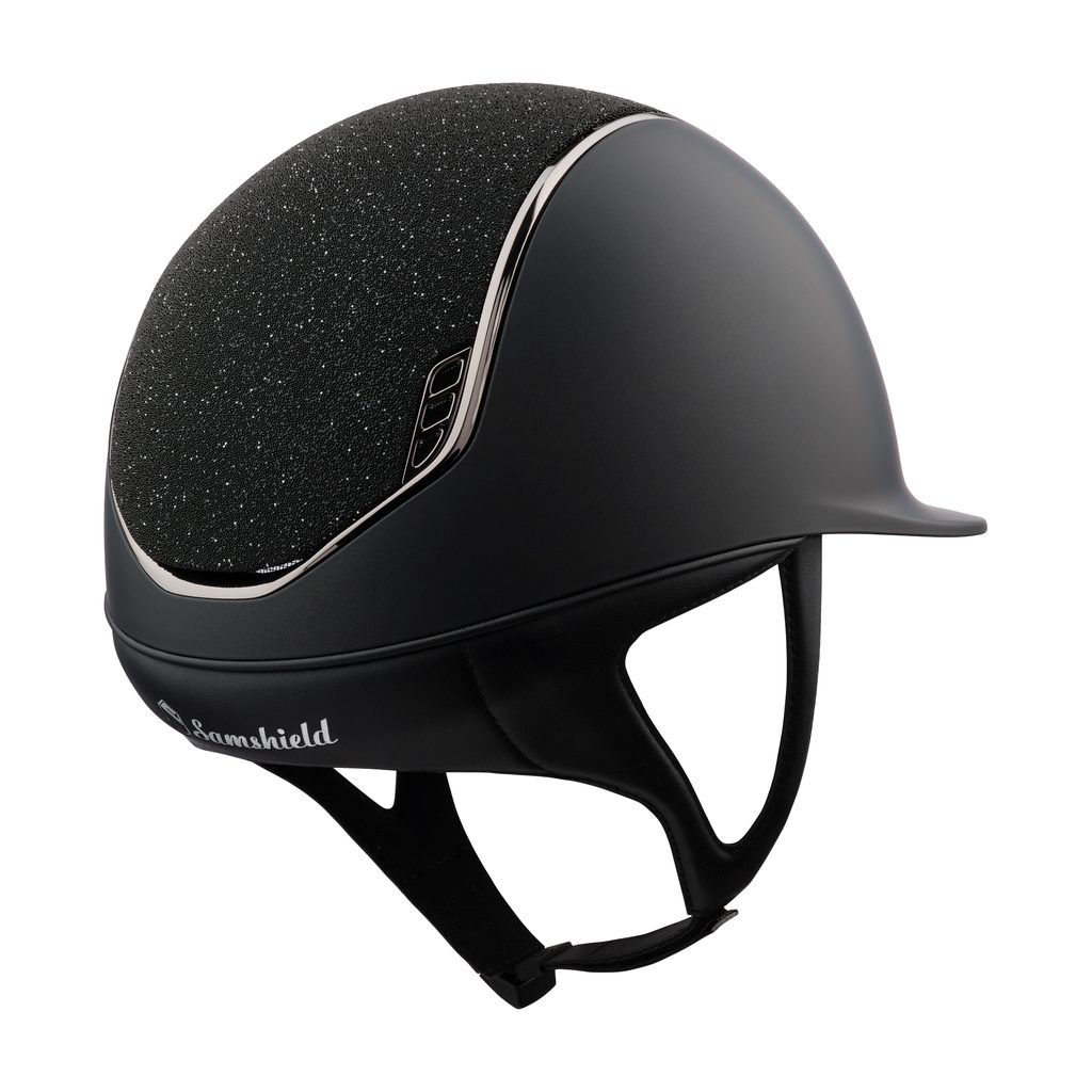 Jezdecká helma Samshield Shadowmatt 2.0 Crystal fabric chrome black -  Equiservis.cz