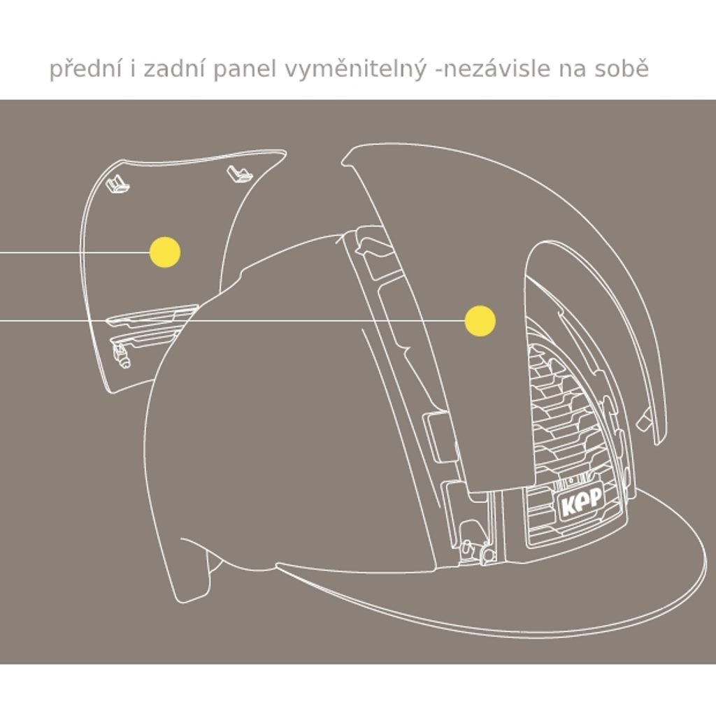 Jezdecká ochranná helma KEP Cromo 2 Textile/Polish - Equiservis.cz