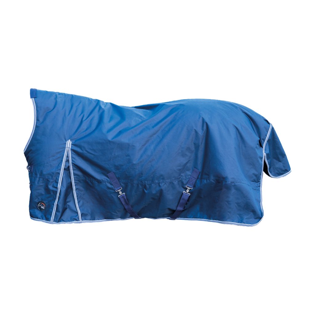 EQuitack Pferdedecke Winter Turnout - 100% Wasserdicht 600D Navy/Grau 155cm