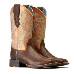 *W* Westernové boty Ariat Round Up Wide Square Toe Stretchfit dámské KOLEKCE 2023/24