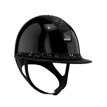 Jezdecká helma Samshield MissShield 2.0 Glossy Flower SW Jewelry Majestic Chrome black