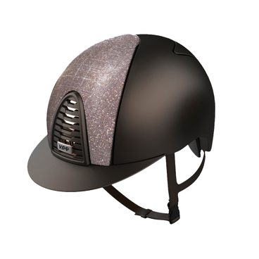 Jezdecká ochranná helma KEP Cromo 2.0 Textile Mat Glassia pink Chrome KOLEKCE