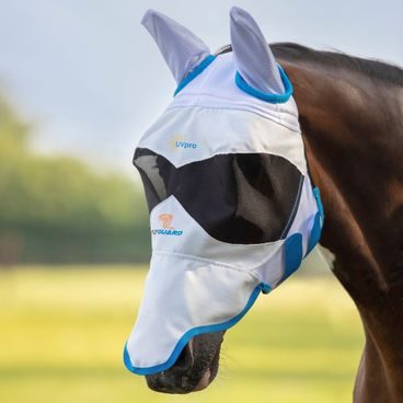 Maska na hlavu Shires Equestrian FlyGuard Pro Sun Shade