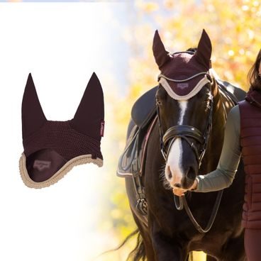 Čabraka na uši LeMieux Loire Satin Damson Kolekce 2025/26