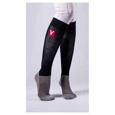 Podkolenky Vetoflex Rider Winter Silver s kompresí