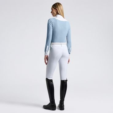 Tričko závodní Cavalleria Toscana Jersey Button dl. rukáv dětské/dívčí Kolekce 2025