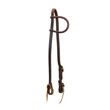 Uzdečka westernová Paul Taylor Oiled Harness Leather Single Buckle Slip Ear Headstall
