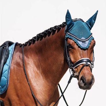 Čabraka na uši Equestrian Stockholm Teal blue Kolekce 2025/26