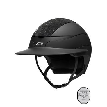 Jezdecká helma Equiline Xanto Swarovski Top and logo Sun Visor