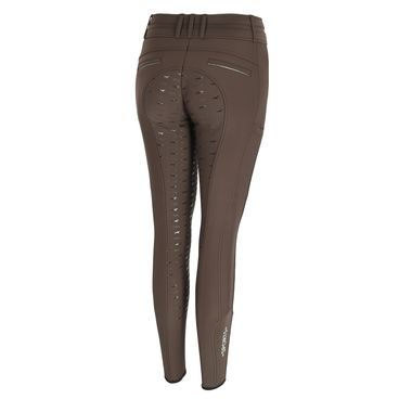 Jeggings Maximilian Equestrian Pro Riding Full Grip dámské M/38 titanium - SLEVA - drobné šmouhy
