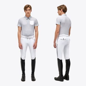 Tričko Cavalleria Toscana Jersey Mesh Butt. Train. Polo Embossed Pocket pán. KOL. 2023