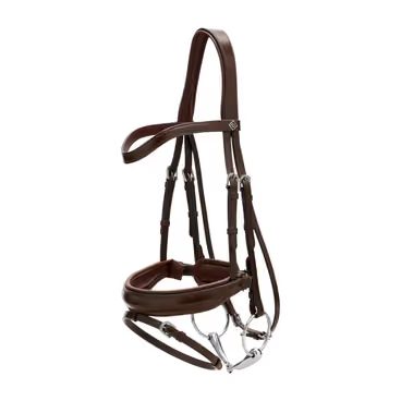 Uzdečka Dy'on Matte Large Crank Noseband Bridle With Flash WODCAM