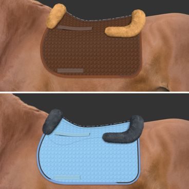 Podsedlová dečka Mattes Square STD pravý beránek