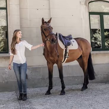 Podsedlová dečka Kentucky Skin Friendly Diamond s beránkem