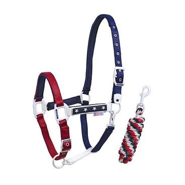 *W* Ohlávka Pool's USA nylonová podložená s vodítkem NA OBJEDNÁVKU