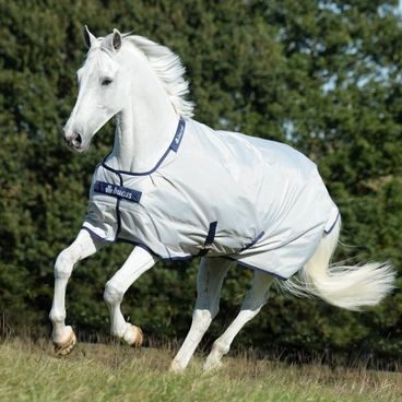 Deka síťovaná HKM Rain Comfort s krkem a laclem pod břicho