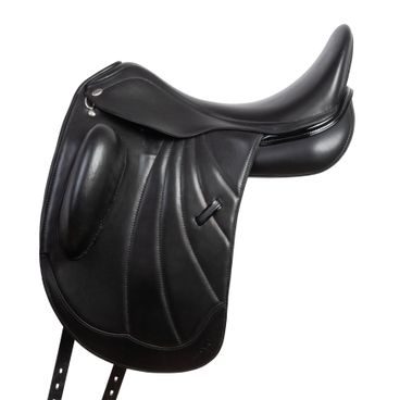 Sedlo drezurní KenTaur Rhodé GRP Slim 17,5/2 DK vlna černá SUPER COMFORT glitter+lak MK SLEVA-10% lehce použité