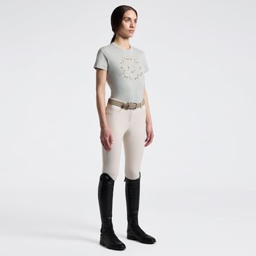 Tričko Cavalleria Toscana Floral Embroidery dámské Kolekce 2026