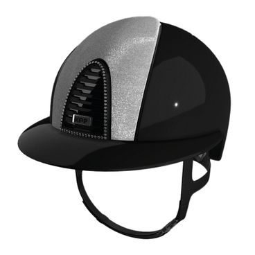 Jezdecká ochranná helma Kep Cromo 2.0 Polish Polo Star Crystal Silver night