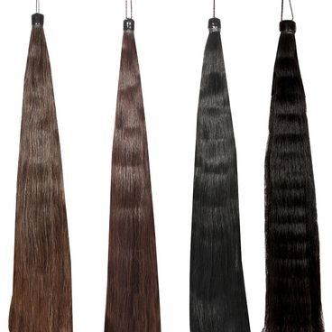 *W* Příčesek do ocasu pro koně černý/Natural black