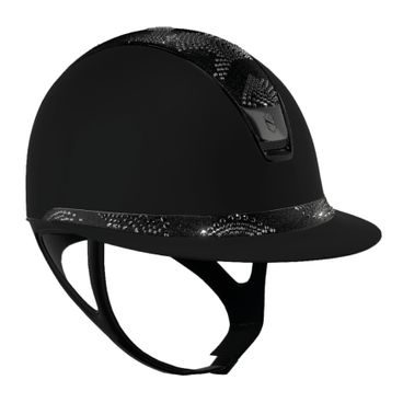 Jezdecká helma Samshield Miss Shield Shadowmatt 2.0 Crystal Intarsia chrome black