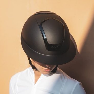 Jezdecká ochranná helma KASK Nemesi Metal Matt Lady