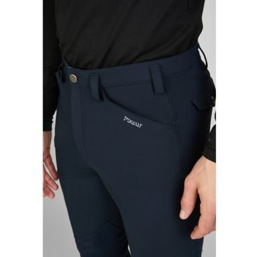 Rajtky Equestro Slim Fit Knee Grip pánské M/48 white - SLEVA - rozpitá barva u loga