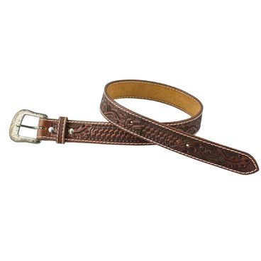 *W* Opasek Pool's Western Leather Mix Tooling DOPRODEJ