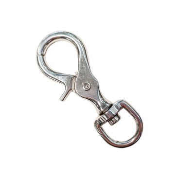 *W* Karabina samostatná kulatá stříbrná 9 cm