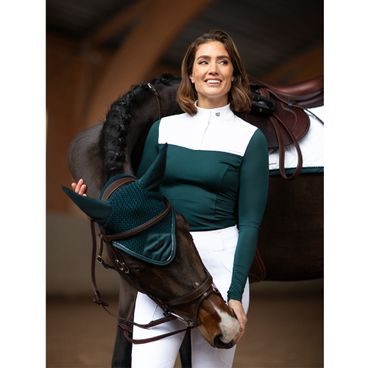Čabraka na uši Equestrian Stockholm Metallic blue Kolekce 2024