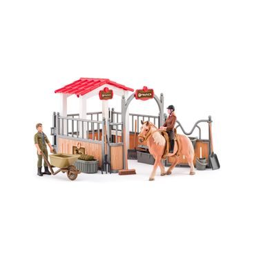 Faunica 96038 - Malá stáj s koněm a příslušenstvím