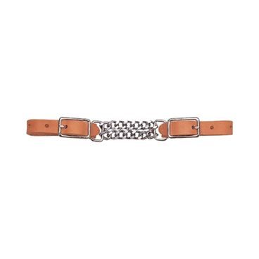 *W* Podbradní řemínek Weaver Double Flat Link Russet 3-1/2