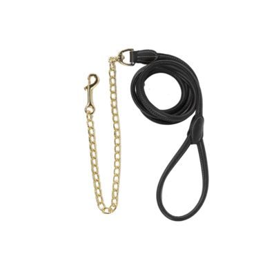 Vodítko kožené s řetízkem Kentucky