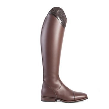 Jezdecké boty vysoké QHP Romy dětské 39 černé SLEVA- použito na focení