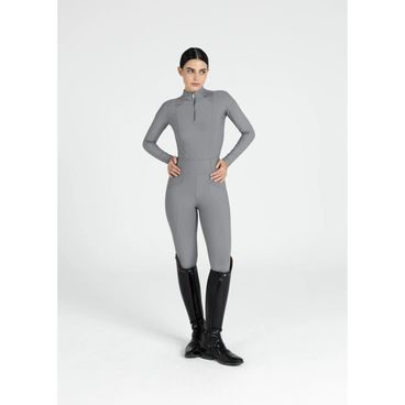 Jeggings Maximilian Equestrian Pro Riding Full Grip dámské M/38 titanium - SLEVA - drobné šmouhy