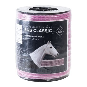 EQS Classic - ohradníková páska 20mm/200m růžová
