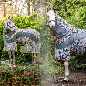 Deka síťovaná Horseware CamoFly s odnímatelným krkem