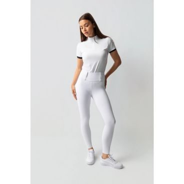 Jeggings Horze Anya UPF 50+ Full Grip dámské bílá S/36 - SLEVA - špinavé v oblasti sedu