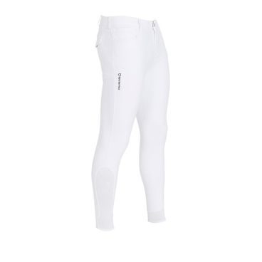 Rajtky Equestro Slim Fit Knee Grip pánské M/48 white - SLEVA - rozpitá barva u loga
