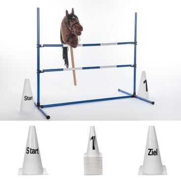 Sada plastových kuželů s čísly pro parkur Hobby Horse