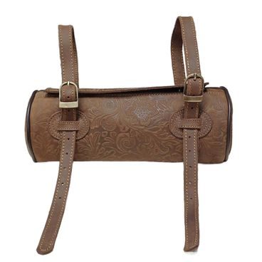 *W* Brašna k sedlu Cassini Pommel bag Flowers kožená