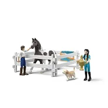 Schleich 42707 - Hřebec Pura Raza Espanola Stallion se sedlem a uzdou - SLEVA - prasklá uzdečka