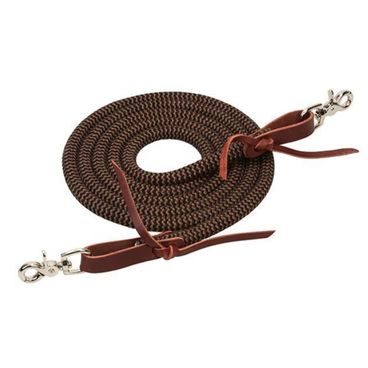 *W* Otěže Westernové Weaver Horizons Split 1/2''x8