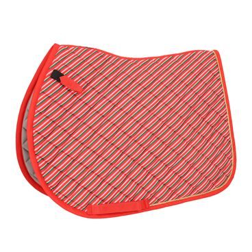 Podsedlová dečka QHP Christmas Jolly Stripe