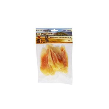 Pochoutka Králičí ucho plněné kuřecím masem 75g
