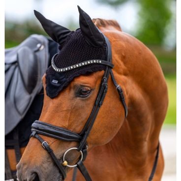 Čabraka na uši Equestrian Stockholm Satin Merlot Kolekce 2026/27