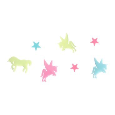 Fluorescentní samolepky Unicorn Paradise