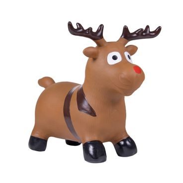 Skákací sob QHP Christmas hnědý DOPRODEJ