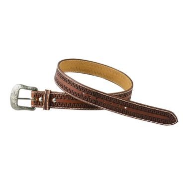 *W* Opasek Pool's Western Leather Snake Tooling DOPRODEJ