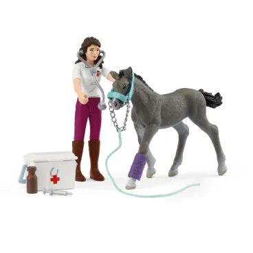 Schleich 42752 - Péče o koně s trakénským hříbětem, hrací sada